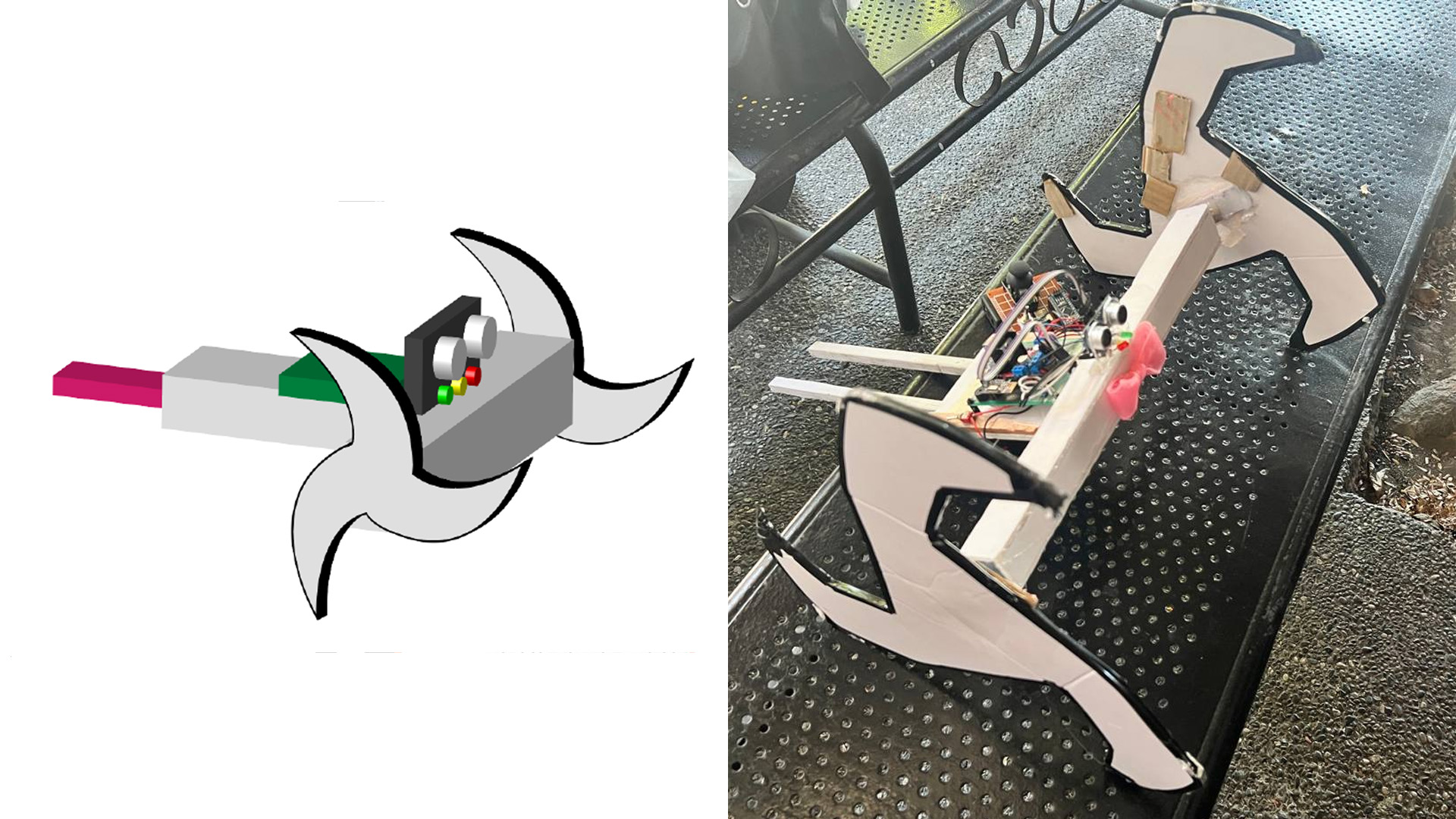 PinkSonic Stair-Climbing Robot